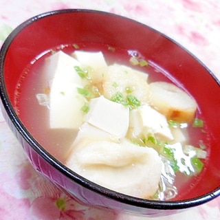 ❤白えびおつゆ麩と絹豆腐の御吸物❤